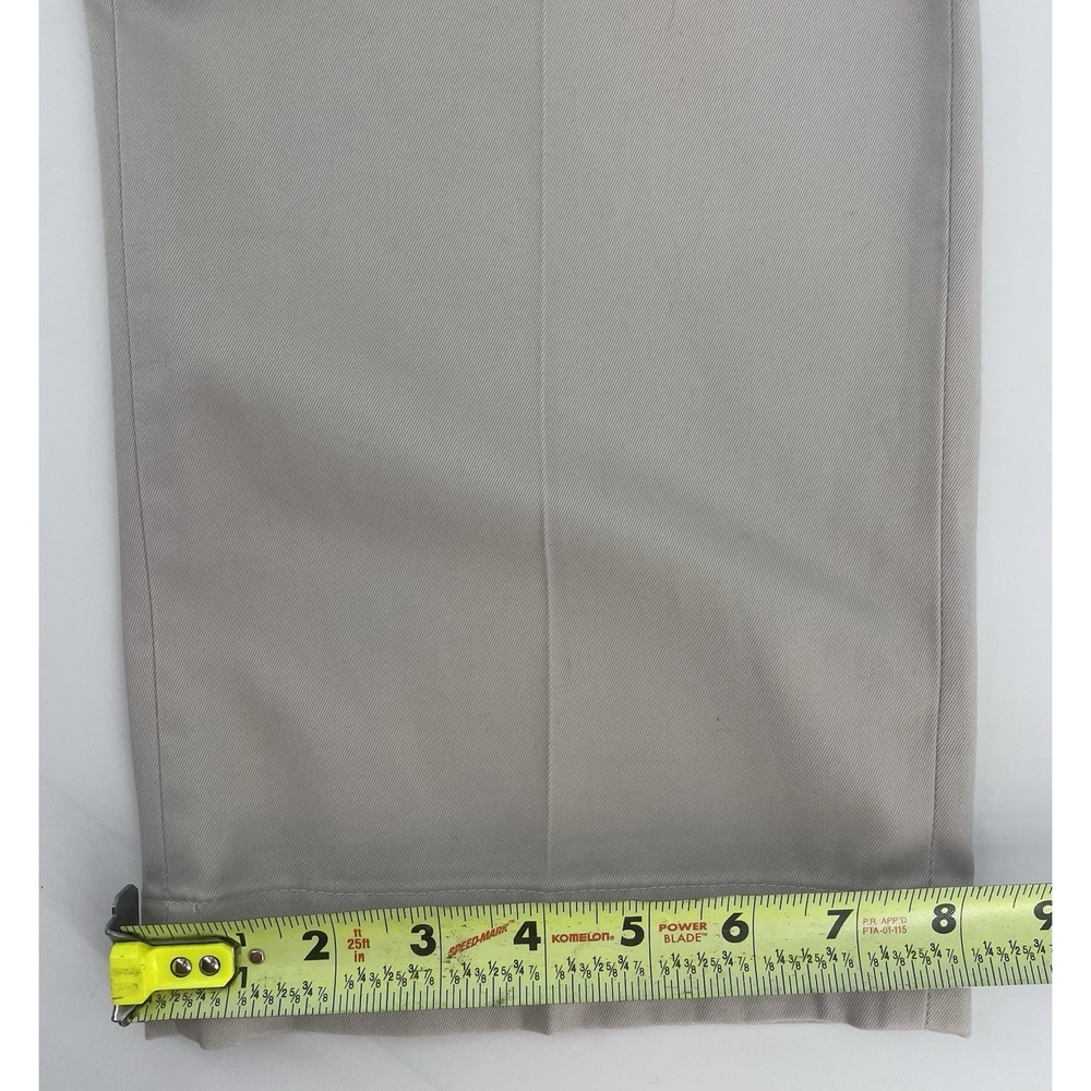 Brooks Brothers Chino Pants Mens 36x30 Beige Clark Fit Stretch Flat Front Casual - Picture 8 of 8